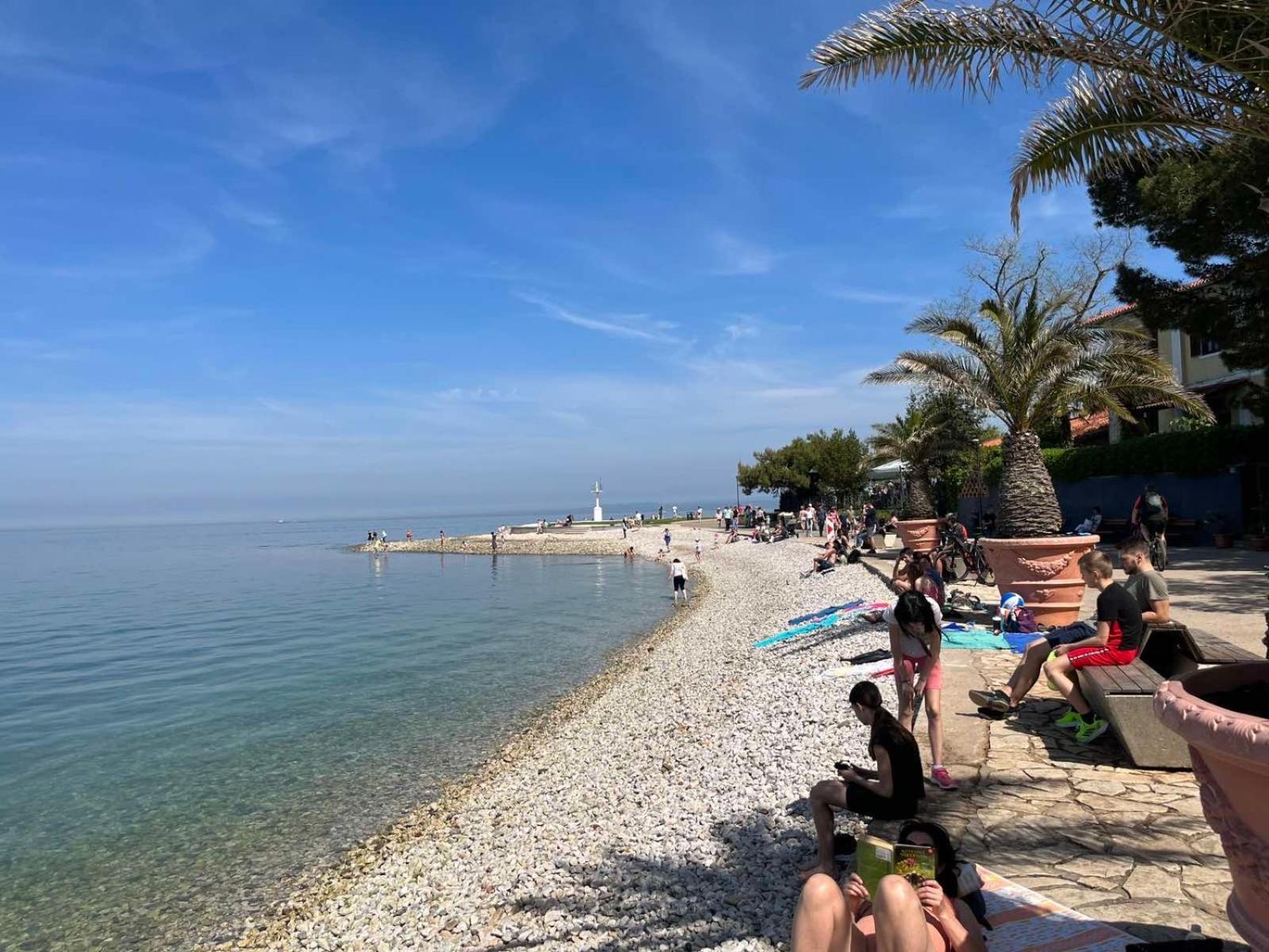 First Row To The Sea - Maremi Izola Apartment Terrace Bagian luar foto